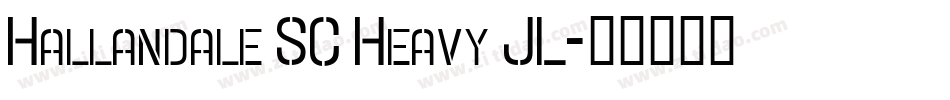 Hallandale SC Heavy JL字体转换
